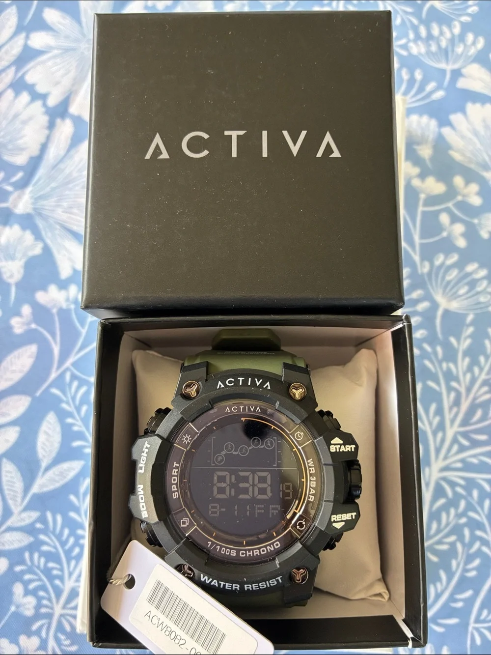 Ativa Digital Sport Watch - Black and Olive Green
